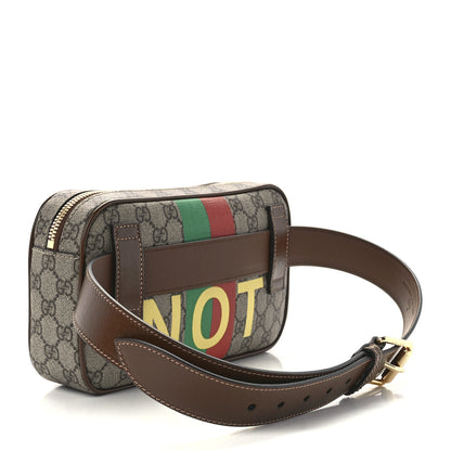 Gucci GG Supreme Monogram Azalea Calfskin Fake/Not Small Retro Interlocking G Belt Bag 90 36 Beige Ebony Brown Sugar 3 of 13
