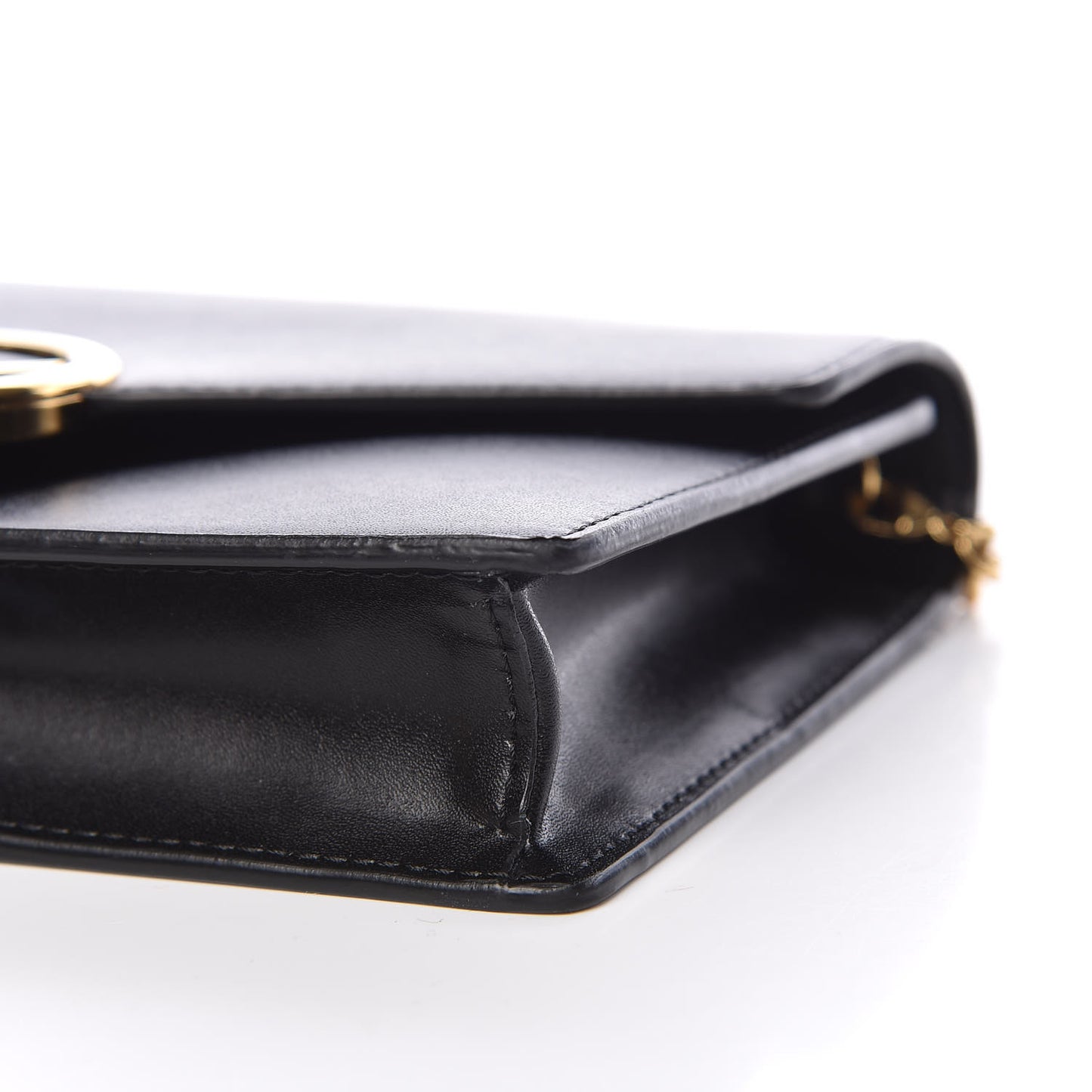 Vitello Liberty Lucido F is Fendi Medium Envelope Wallet on Chain Black