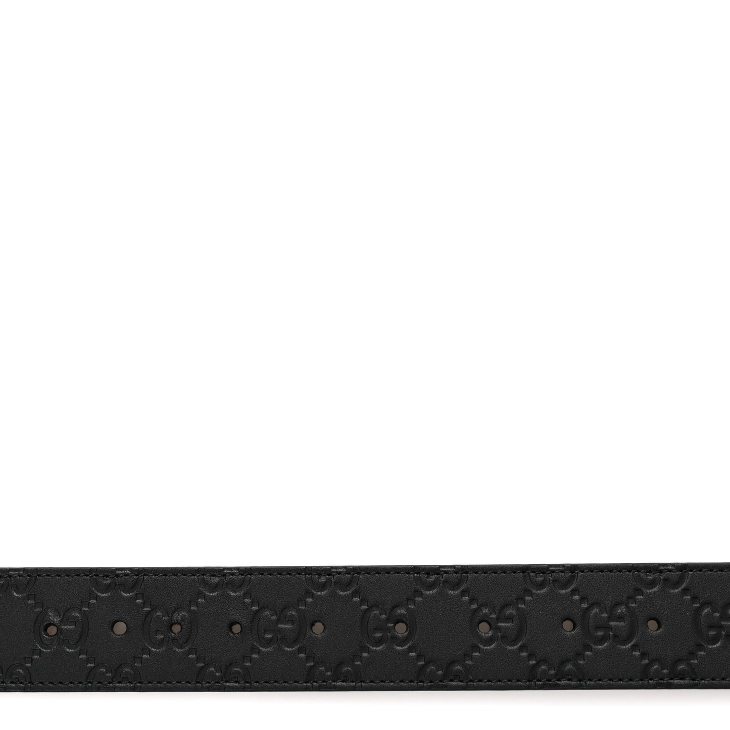 Guccissima Signature Interlocking G Reversible 37mm Belt 95 38 Black Cocoa