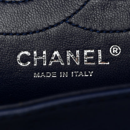 Chanel Distressed Patent Quilted 2.55 Reissue 227 Flap Dark Blue 6 of 13