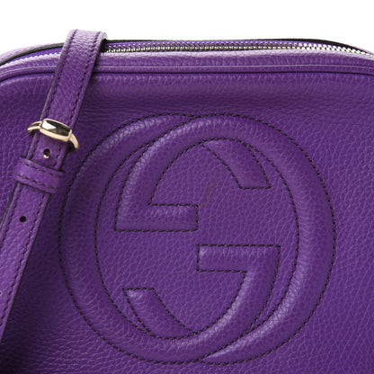 Gucci Pebbled Calfskin Small Soho Disco Bag Shine Purple 11 of 11