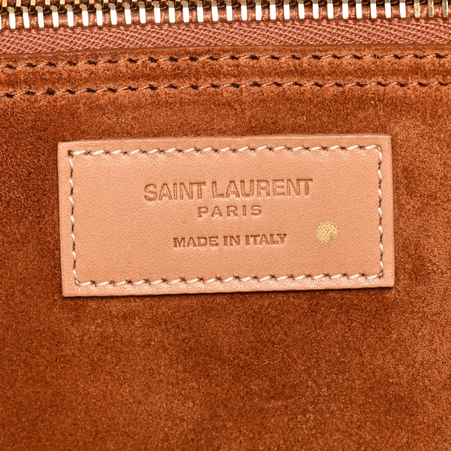 Saint Laurent Vitello Large Rive Gauche Tote Natural 6 of 11