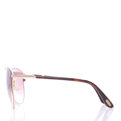 Tom Ford Penelope Vintage Round Sunglasses TF320 Brown 3 of 9