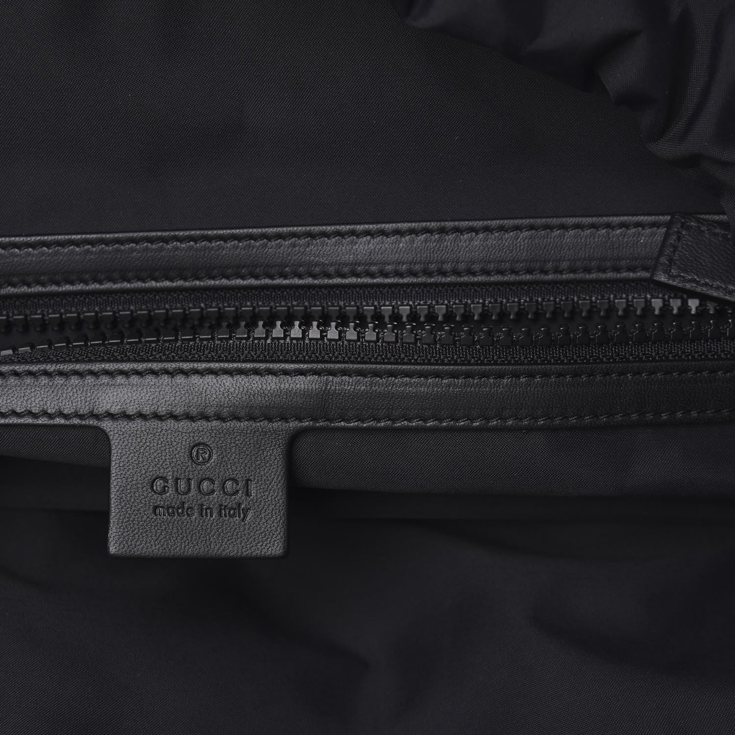 Gucci X DAPPER DAN Calfskin Laminated Ayers GG Micro Monogram Double Buckle Backpack Black Gold 5 of 19