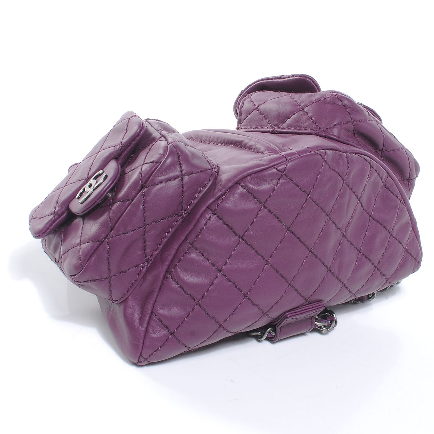 Lambskin Mini Backpack Purple