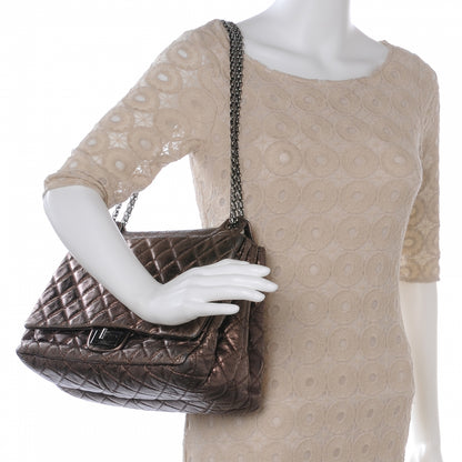 Chanel Aged Calfskin Reissue 2.55 Accordion Flap Bronze 2 of 8