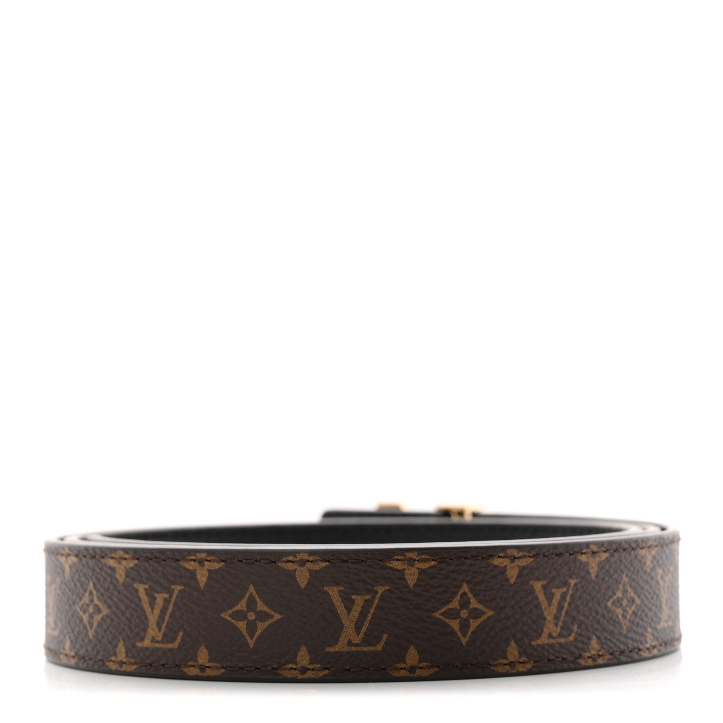Calfskin Monogram 25mm LV Iconic Reversible Belt 95 38 Black