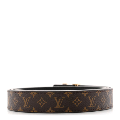 Louis Vuitton Calfskin Monogram 25mm LV Iconic Reversible Belt 95 38 Black 3 of 8