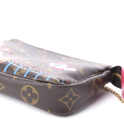 Louis Vuitton Monogram 2020 Christmas Animation Roller Coaster Mini Pochette Accessories Pivoine 7 of 10