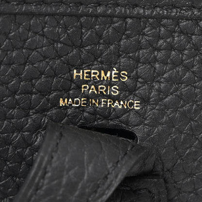 Hermes Taurillon Clemence Evelyne TPM Black 6 of 11