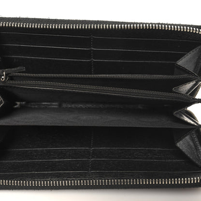 Gucci Calfskin GG Zip Around Wallet Black 5 of 13