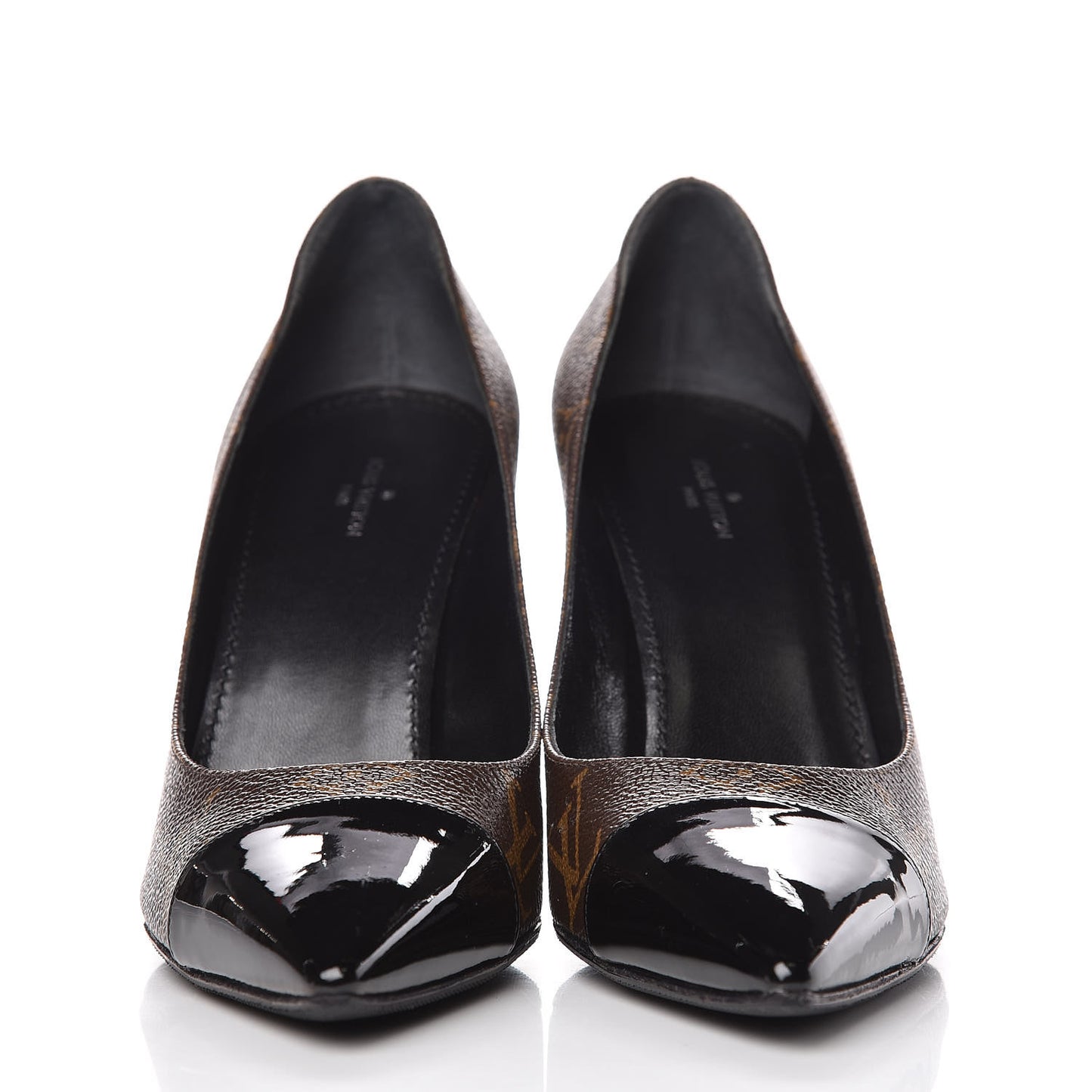 Patent Monogram Fetish Pumps 38
