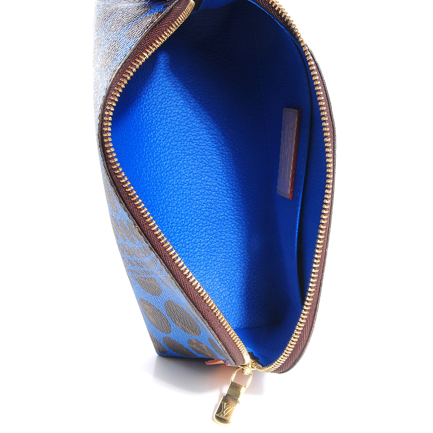 Louis Vuitton Monogram Kusama Pumpkin Dots Cosmetic Pouch Blue 7 of 8