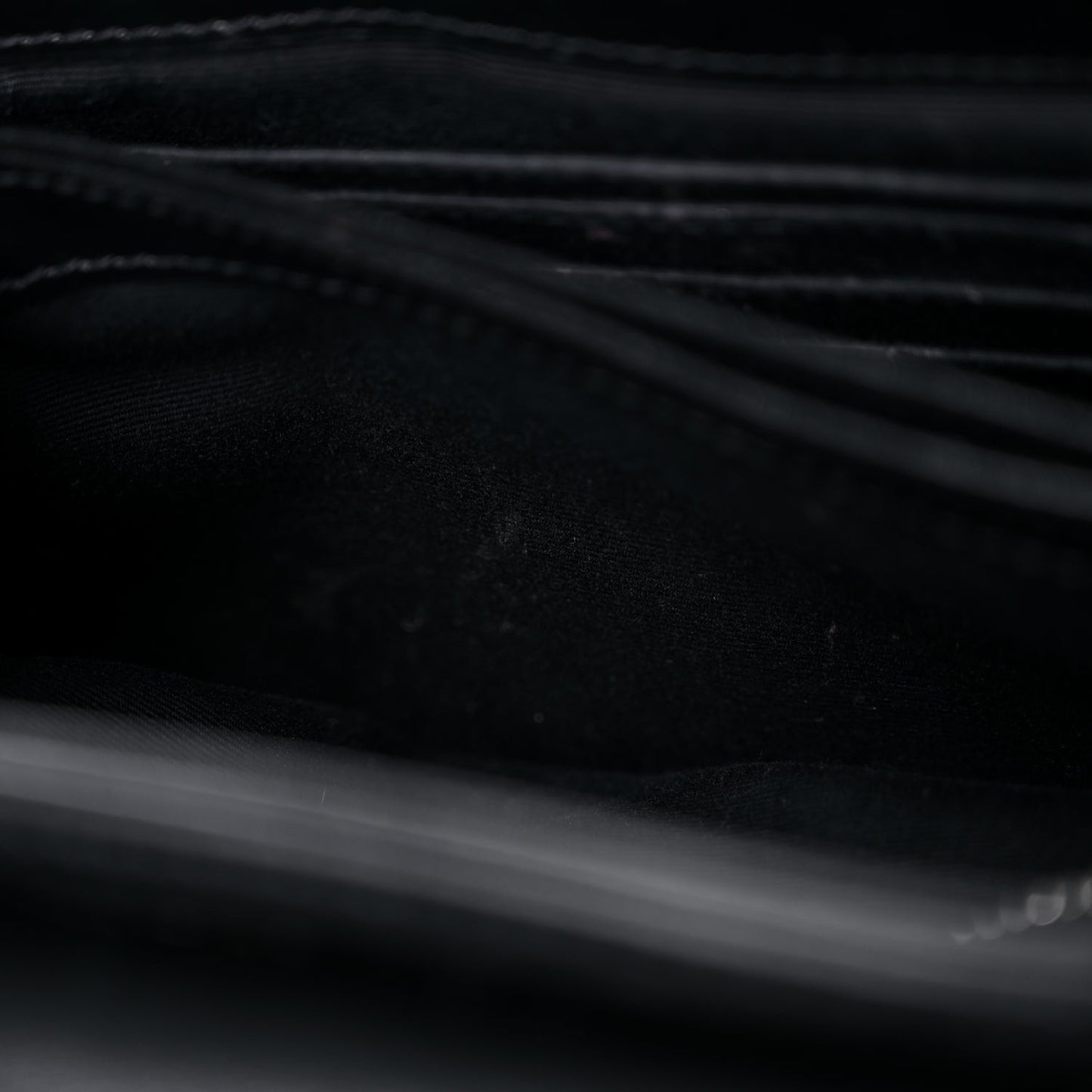 Calfskin Y Quilted Monogram Toy Loulou Crossbody Bag Black