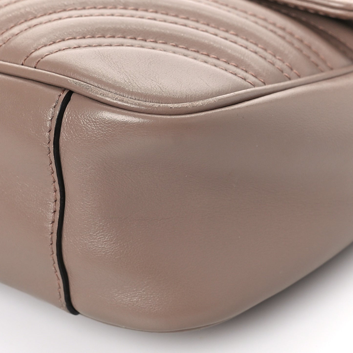 Calfskin Matelasse Small GG Marmont Shoulder Bag Porcelain Rose
