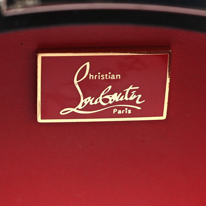 Christian Louboutin Metallic Suede Burma Strass Mina Chain Clutch Lichen 6 of 9