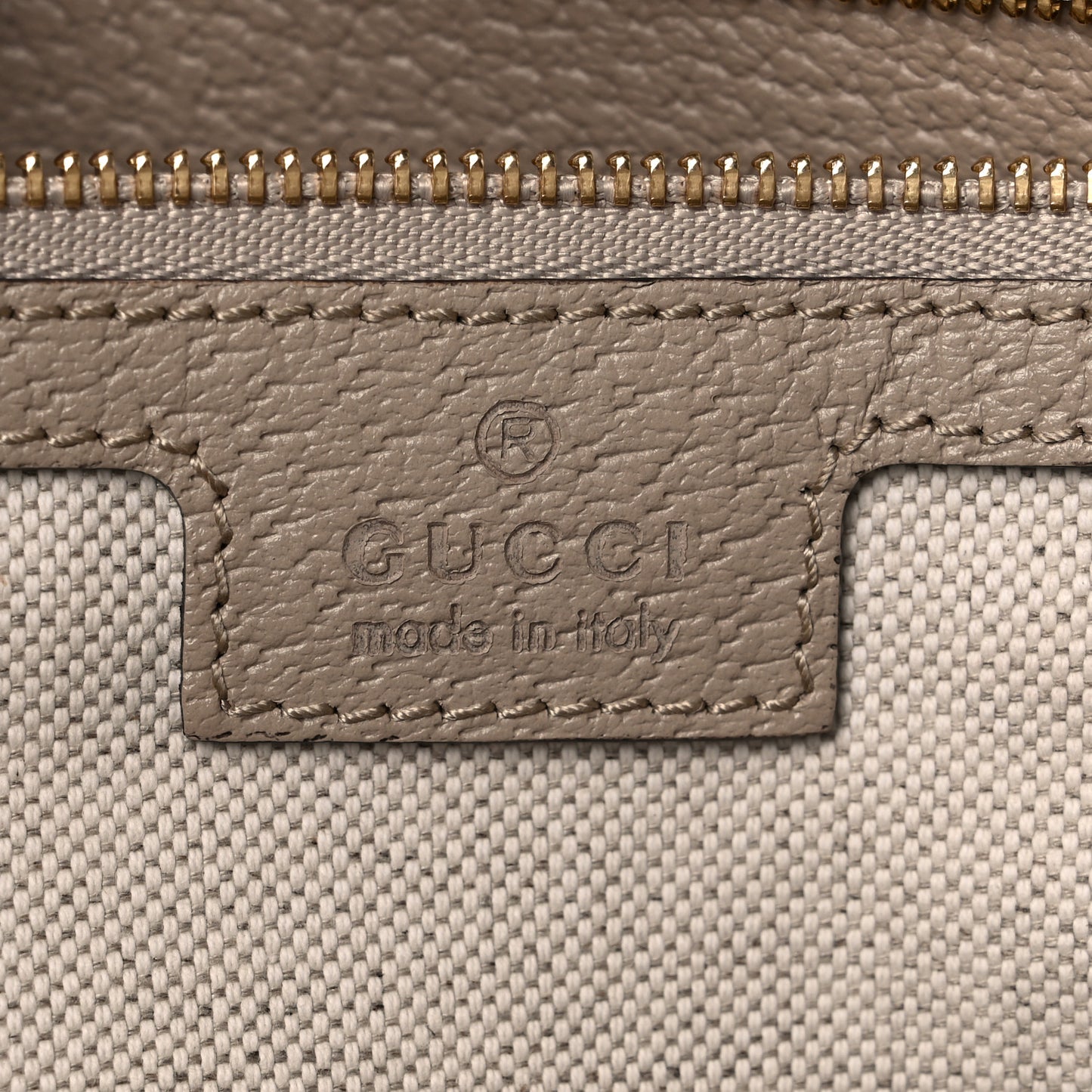 GG Supreme Monogram Textured Dollar Calfskin Web Medium Ophidia Shopping Tote Beige Mystic White Oatmeal