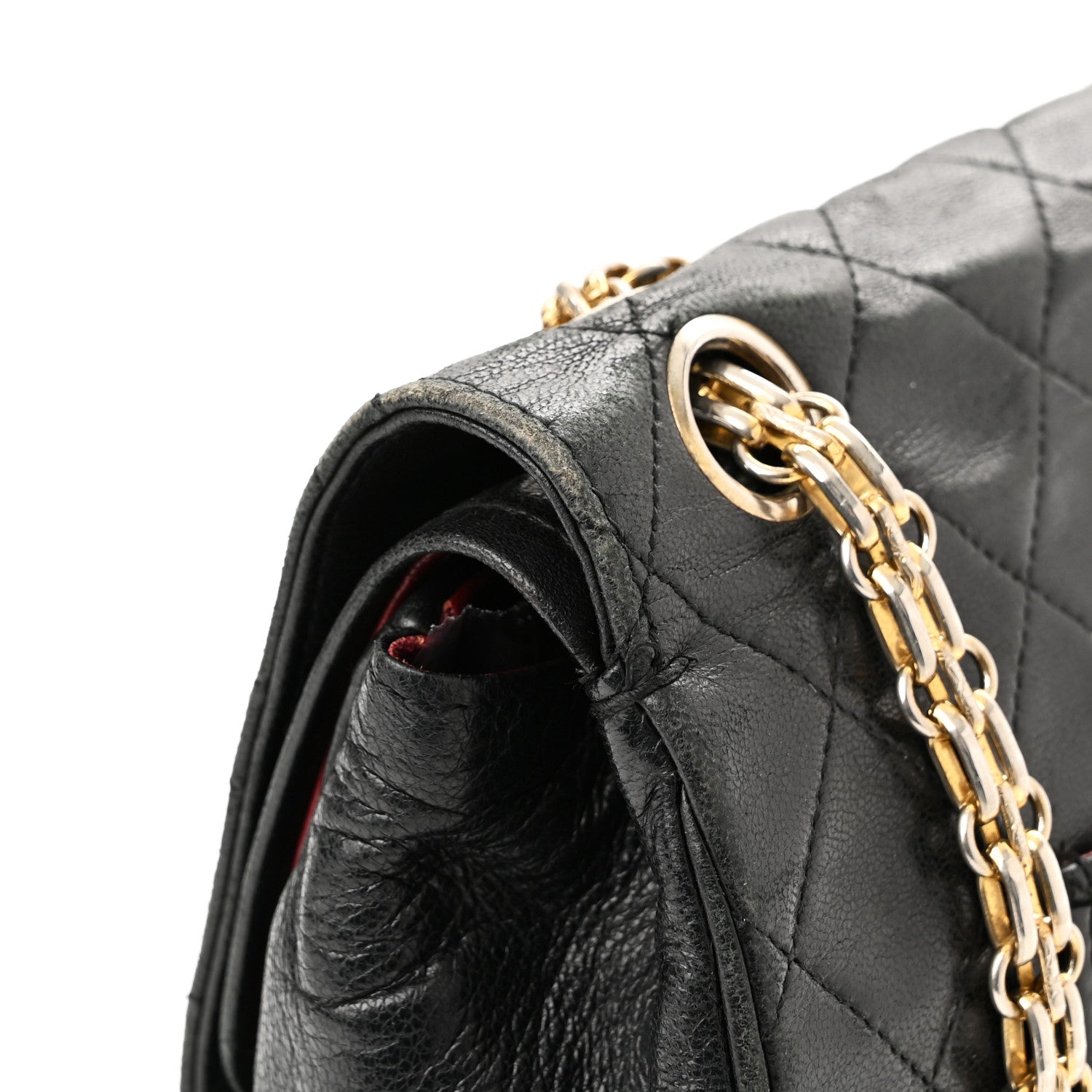 Chanel Lambskin Quilted Medium Bijoux Chain Double Flap Black 16 of 19