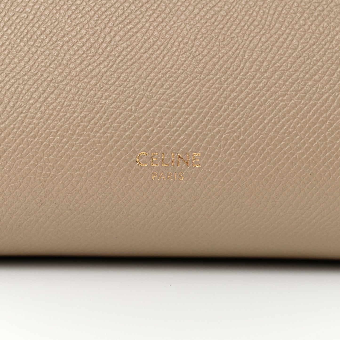 Grained Calfskin Micro Belt Bag Light Taupe