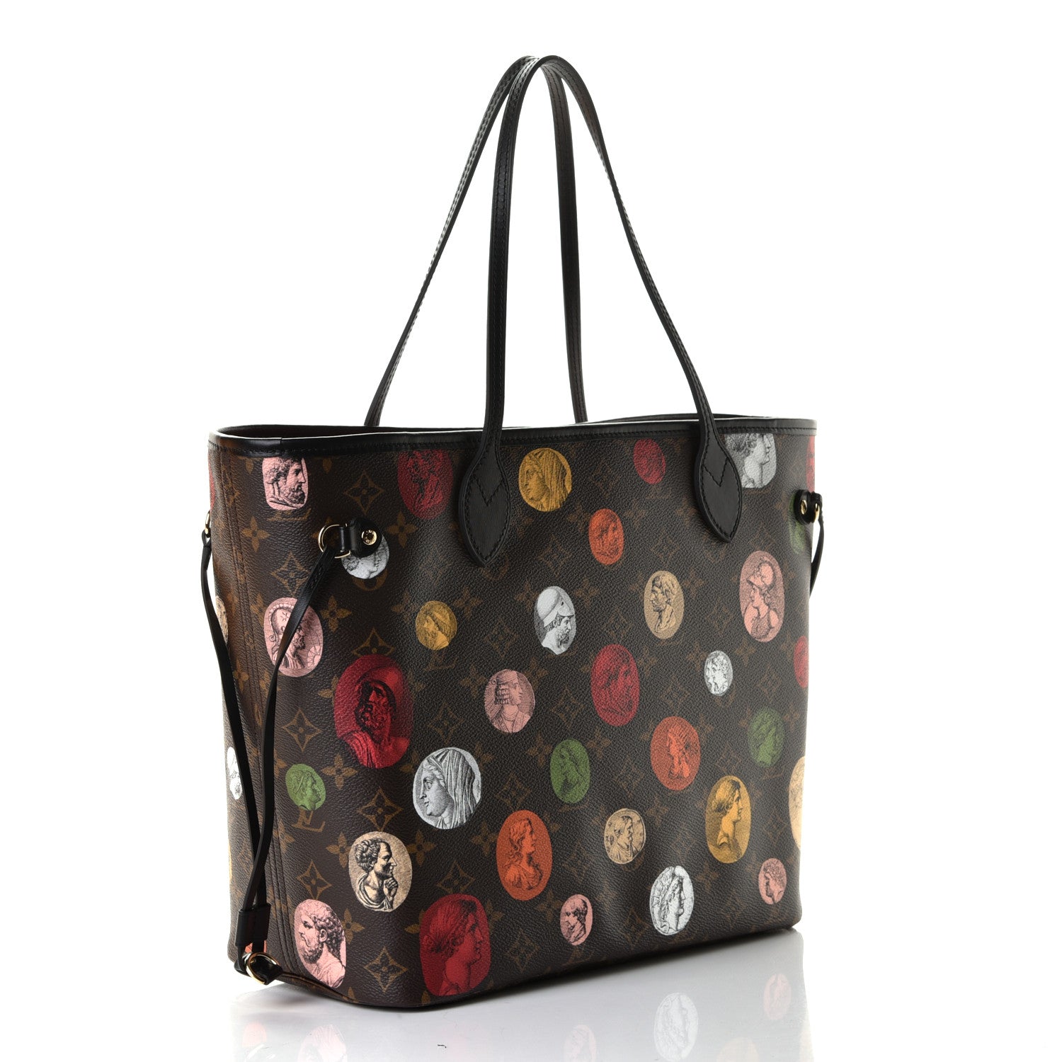 Louis Vuitton X FORNASETTI Monogram Cameo Neverfull MM 2 of 5