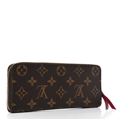 Louis Vuitton Monogram Clemence Wallet Fuchsia 3 of 10