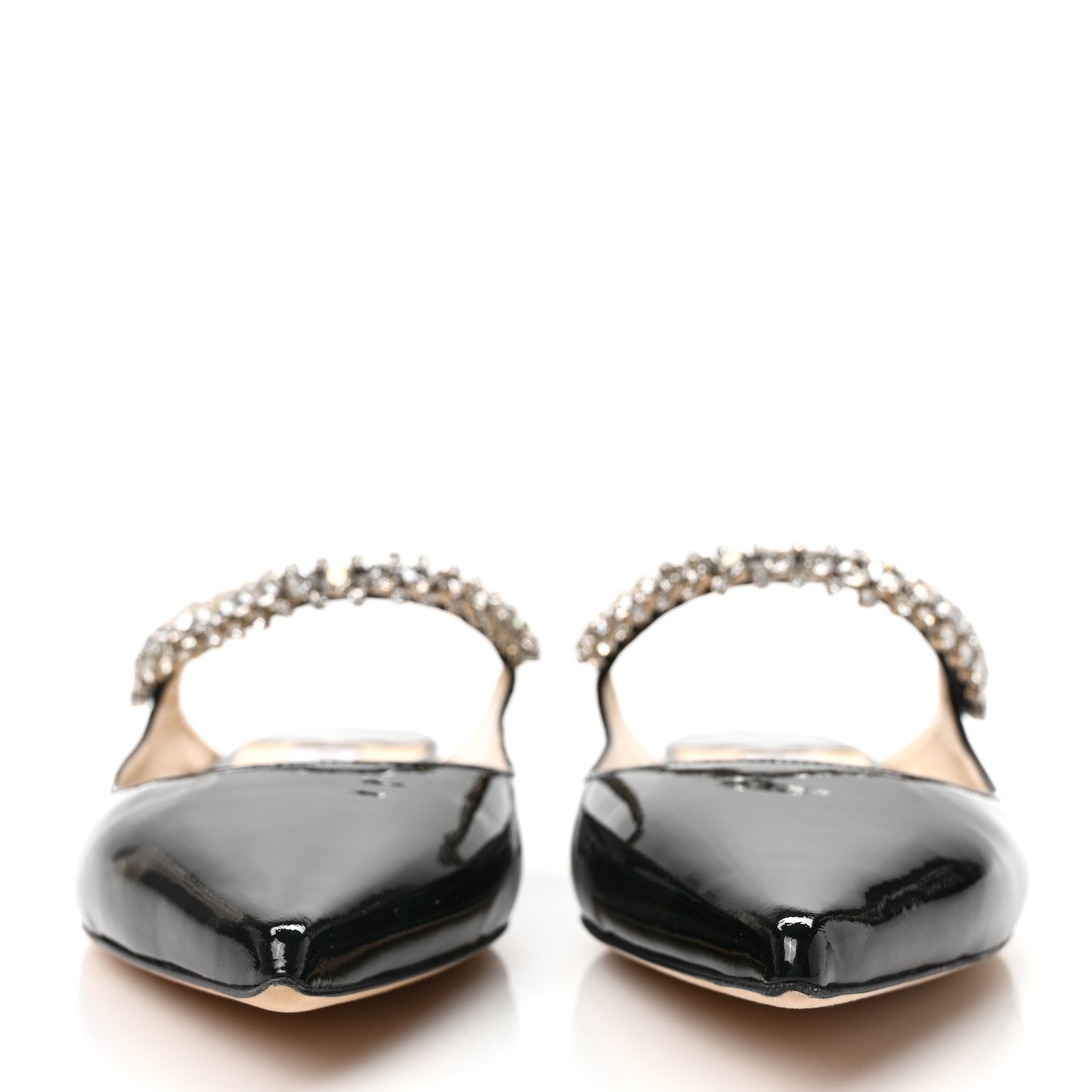 Patent Calfskin Bing 100 Mules 38 Black