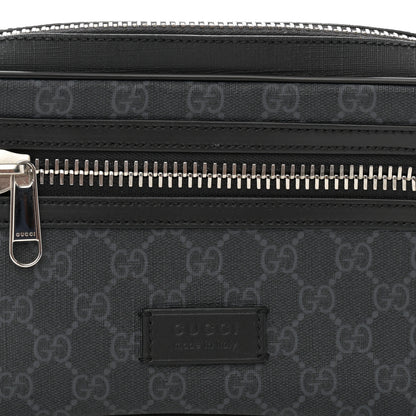 Gucci Soft GG Supreme Monogram Web Belt Bag Black Grey 8 of 11