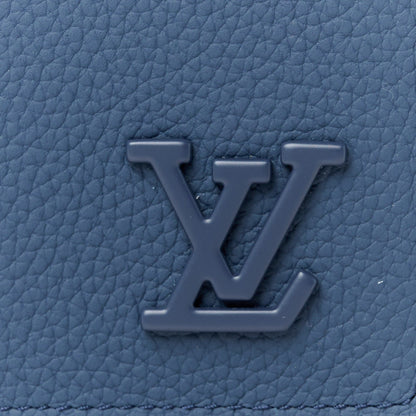 Louis Vuitton Grained Calfskin Aerogram Pocket Organizer Marine 5 of 5