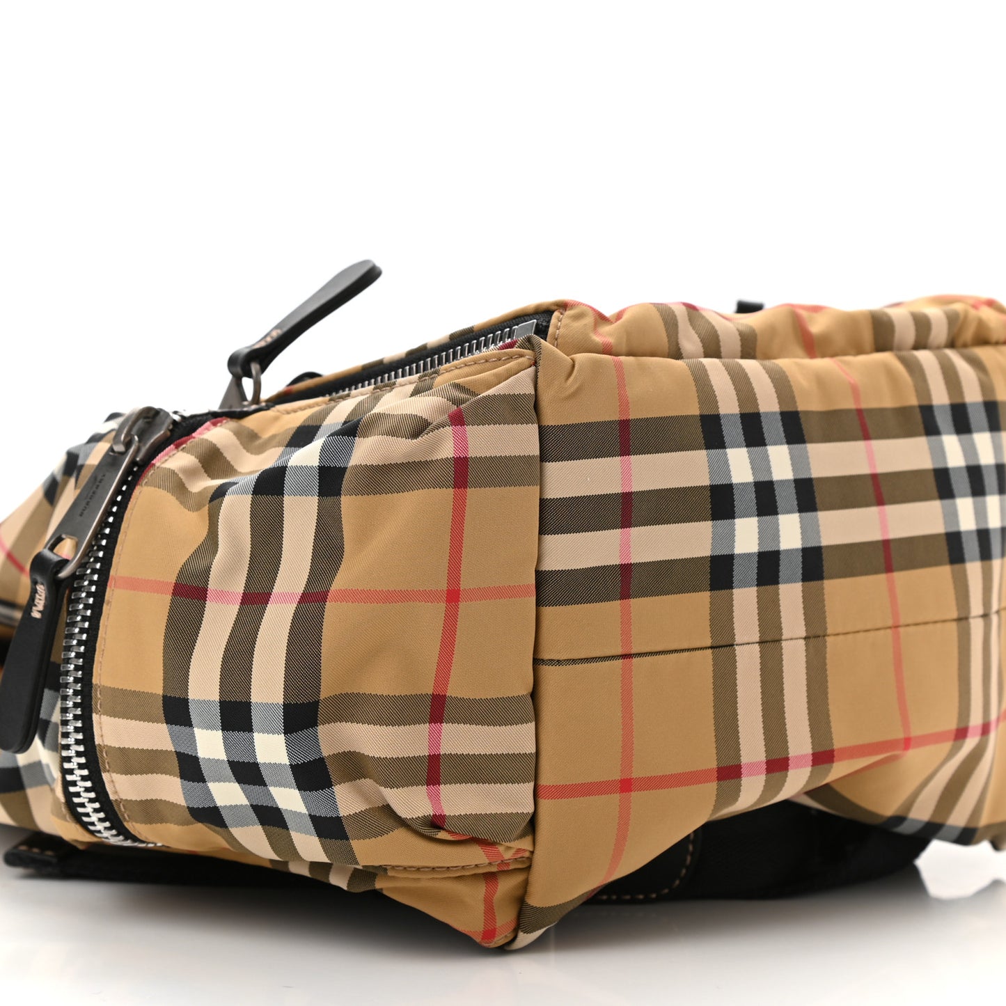 Nylon Vintage Check Medium Rucksack Backpack Antique Yellow