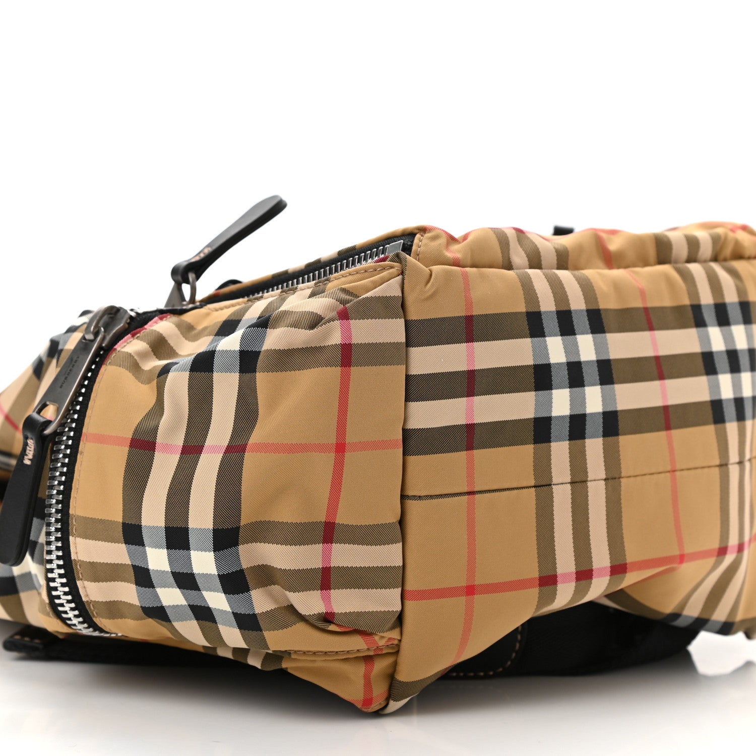 Burberry Nylon Vintage Check Medium Rucksack Backpack Antique Yellow 9 of 10
