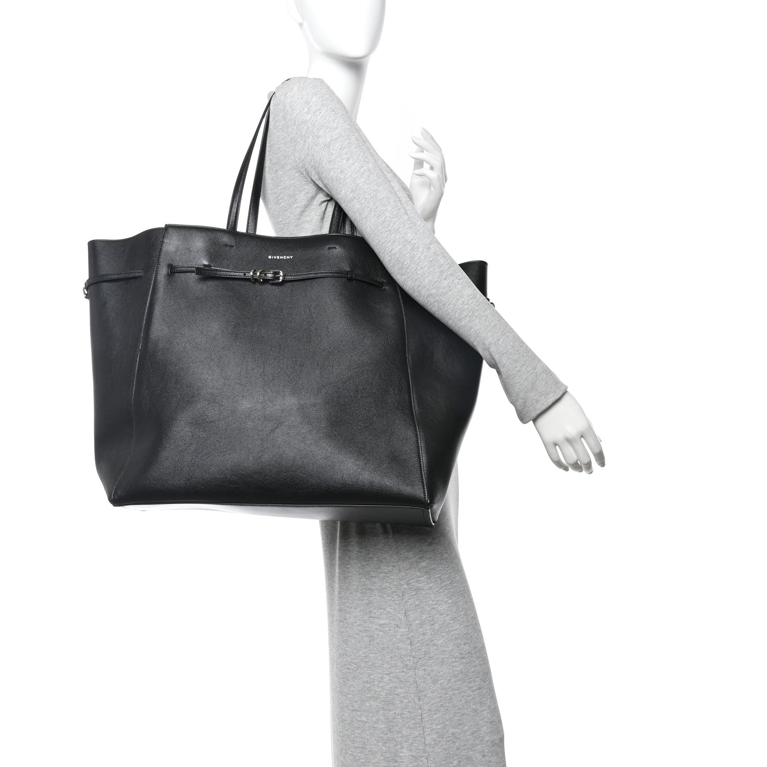 Givenchy Calfskin Voyou Large North South Tote Black 2 of 9
