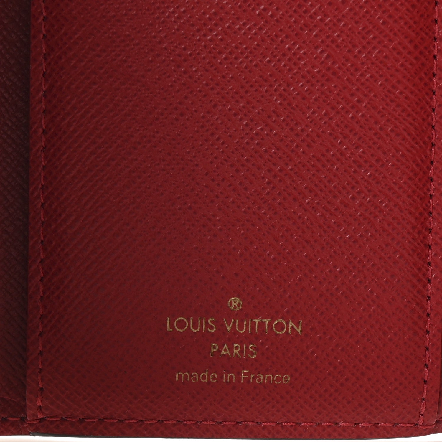 Louis Vuitton Damier Ebene Victorine Wallet Red 6 of 7