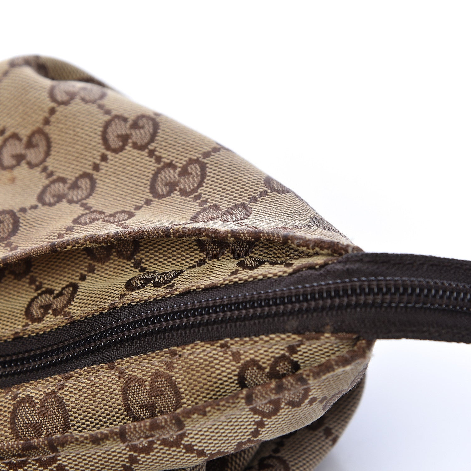 Gucci GG Monogram Medium Web Handle Bucket Tote Dark Brown 9 of 26