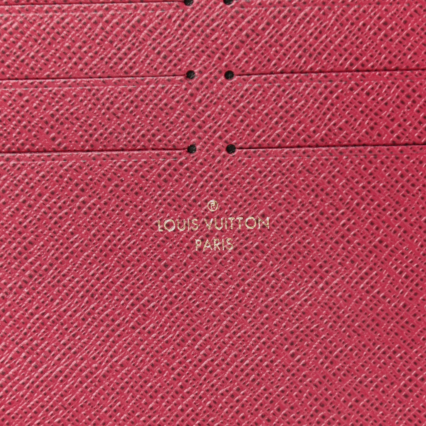 Calfskin Felicie Card Holder Insert Fuchsia