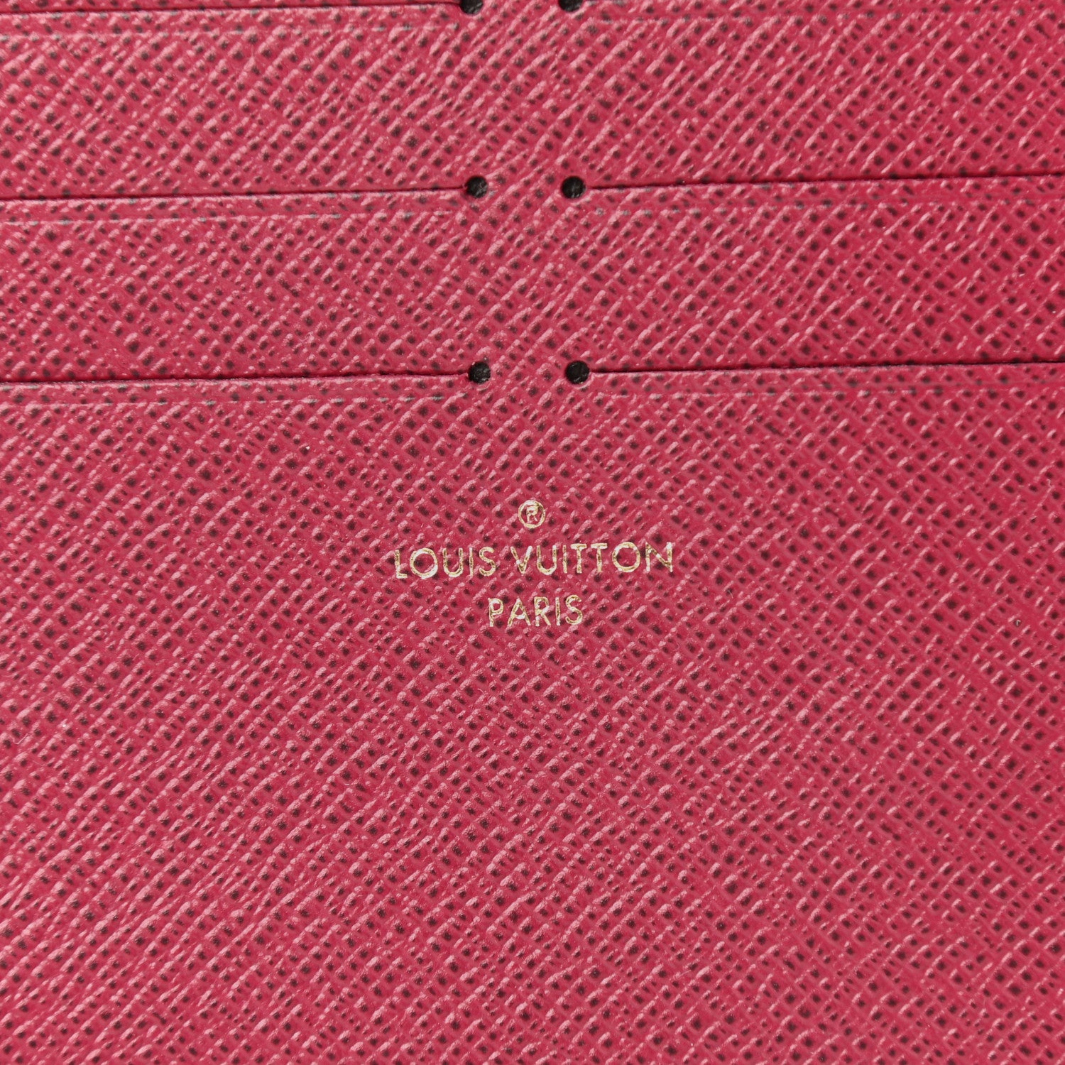 Louis Vuitton Calfskin Felicie Card Holder Insert Fuchsia 6 of 6