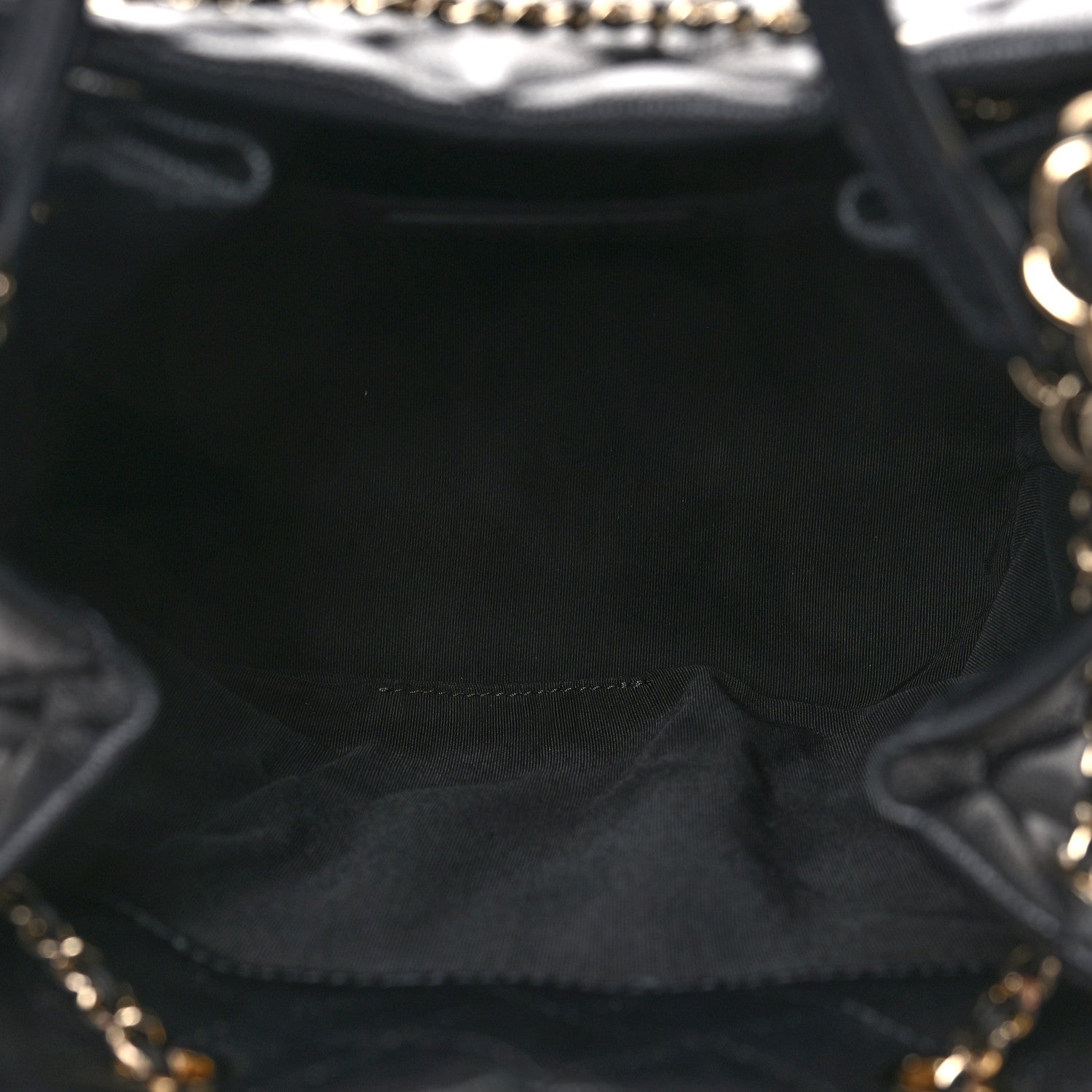 Chanel Caviar Quilted Large Rolled Up Bucket Drawstring Bag Black 5 of 10