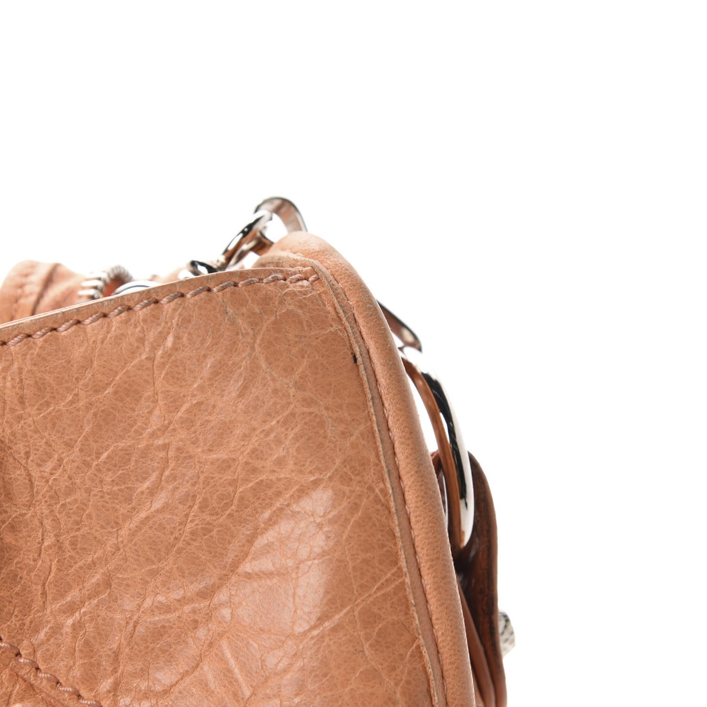 Agneau Giant 12 Silver Hardware Part Time Rose Blush