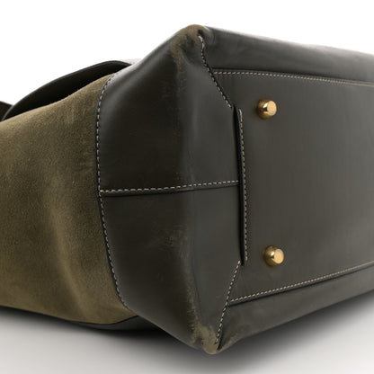 Bottega Veneta Calfskin Suede Maxi Intrecciato Arco 75 Olive Oil 9 of 16