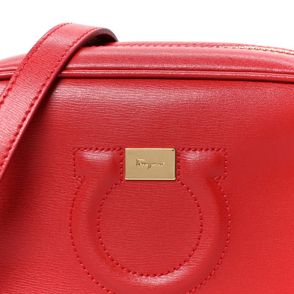 Salvatore Ferragamo Calfskin Gancini Camera Crossbody Bag Red 6 of 8