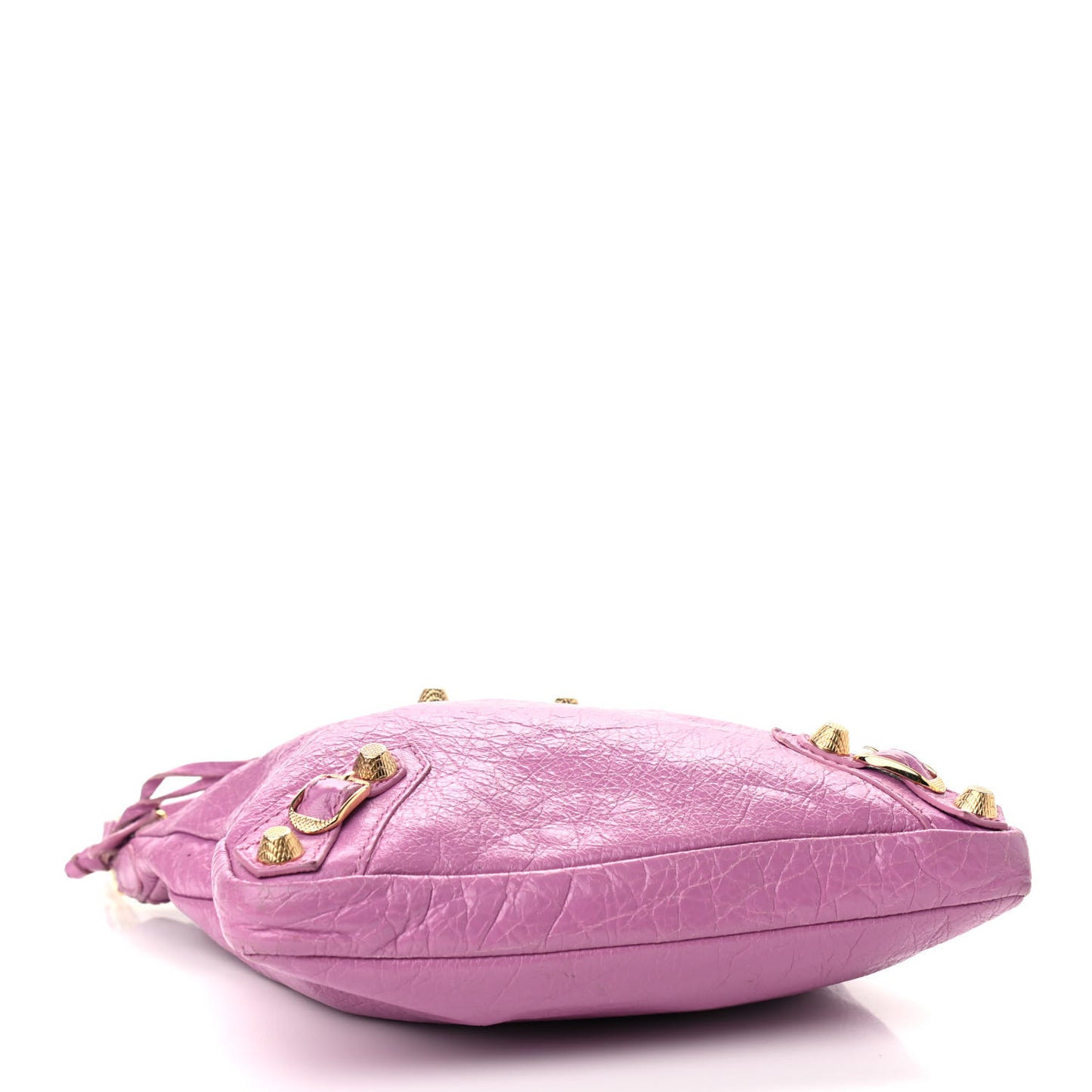 Agneau Giant 12 Gold Hardware Flat Crossbody Rose Berlingot