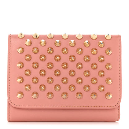 Christian Louboutin Calfskin Spiked Macaron Mini Spiked Wallet Ronsard 1 of 8