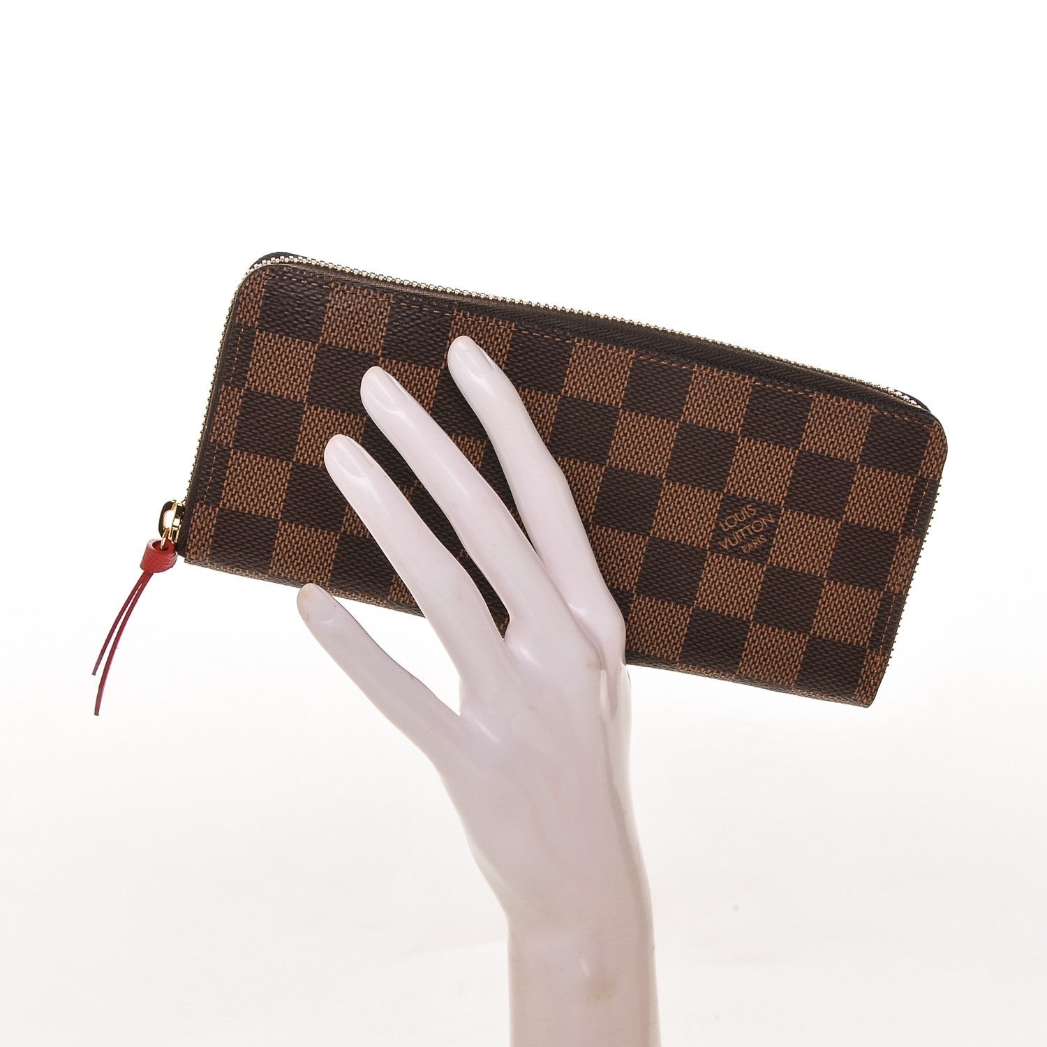 Louis Vuitton Damier Ebene Clemence Wallet 2 of 6