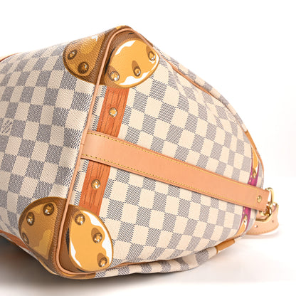 Louis Vuitton Damier Azur Summer Trunks Hawaii Keepall Bandouliere 50 9 of 16