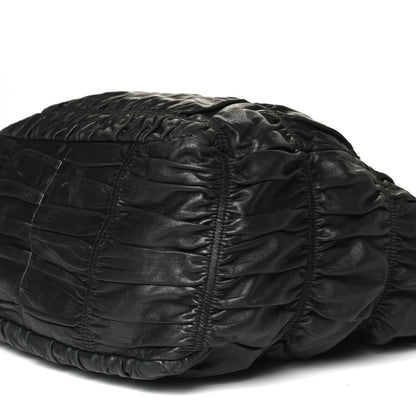 Prada Nappa Gaufre Tote Black 9 of 15