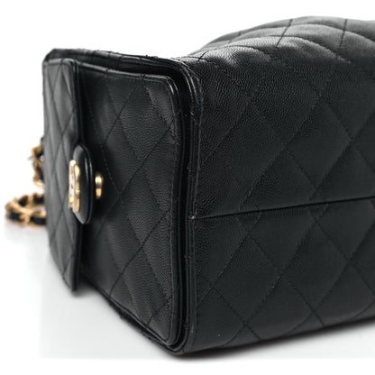 Chanel Caviar Quilted Small Chanel 25 Handbag Black 9 of 11