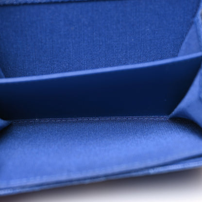 Chanel Caviar Quilted Boy Card Holder Wallet Blue 5 of 12