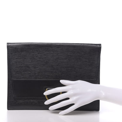 Louis Vuitton Epi Pochette Iena 28 Black 2 of 8