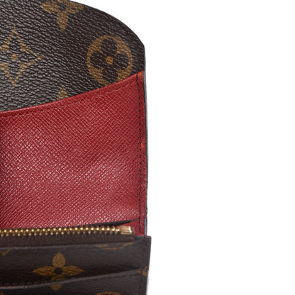 Louis Vuitton Monogram Emilie Wallet Red 9 of 13