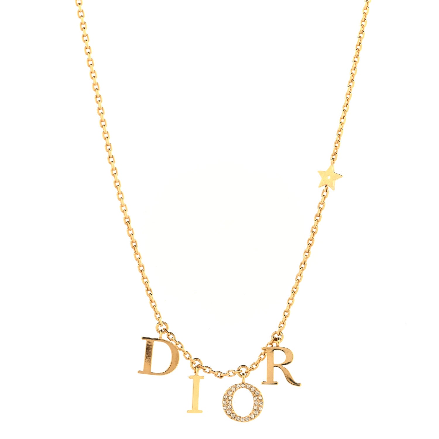 Christian Dior Crystal Dio(r)evolution Necklace Gold 1 of 5