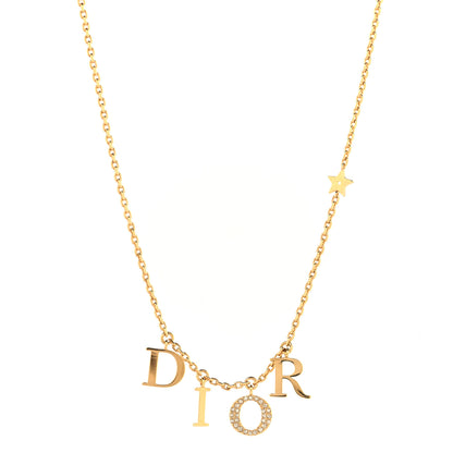 Christian Dior Crystal Dio(r)evolution Necklace Gold 1 of 5
